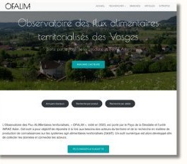 Page d'accueil de l'observatoire OFALIM